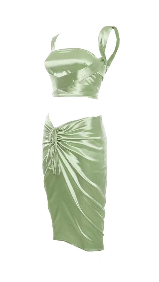 AIIZIE SHIRRED SKIRT SUIT - product image
