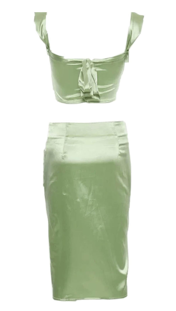 AIIZIE SHIRRED SKIRT SUIT - product image