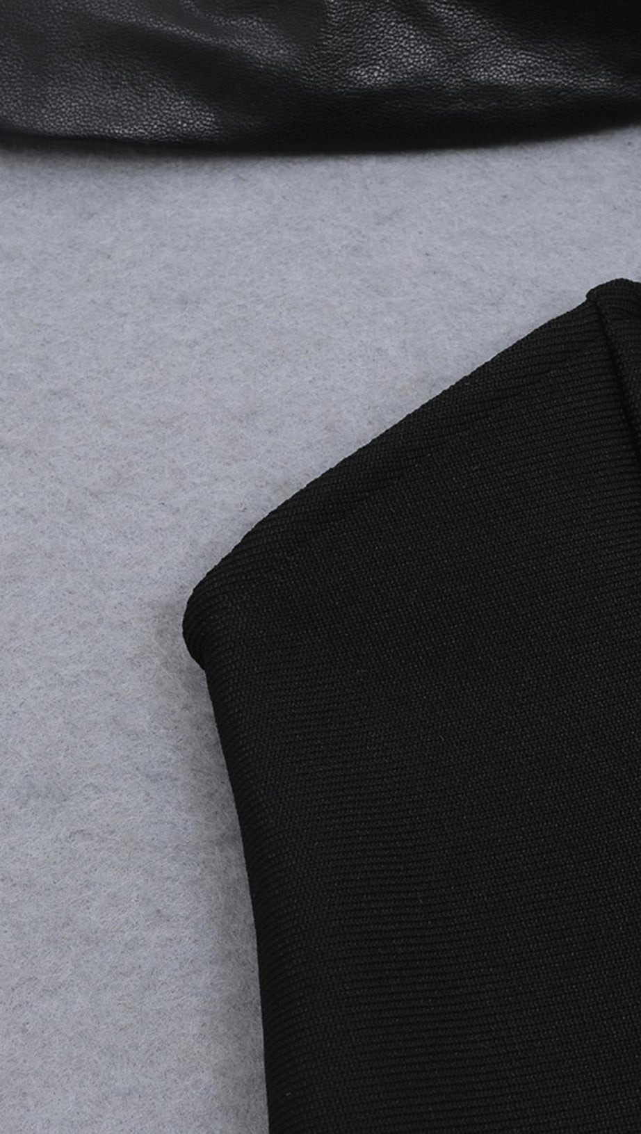 SLIM BANDAGE DRESS WITH LEATHER SUSPENDERS (HALLOWEEN LIMITED)