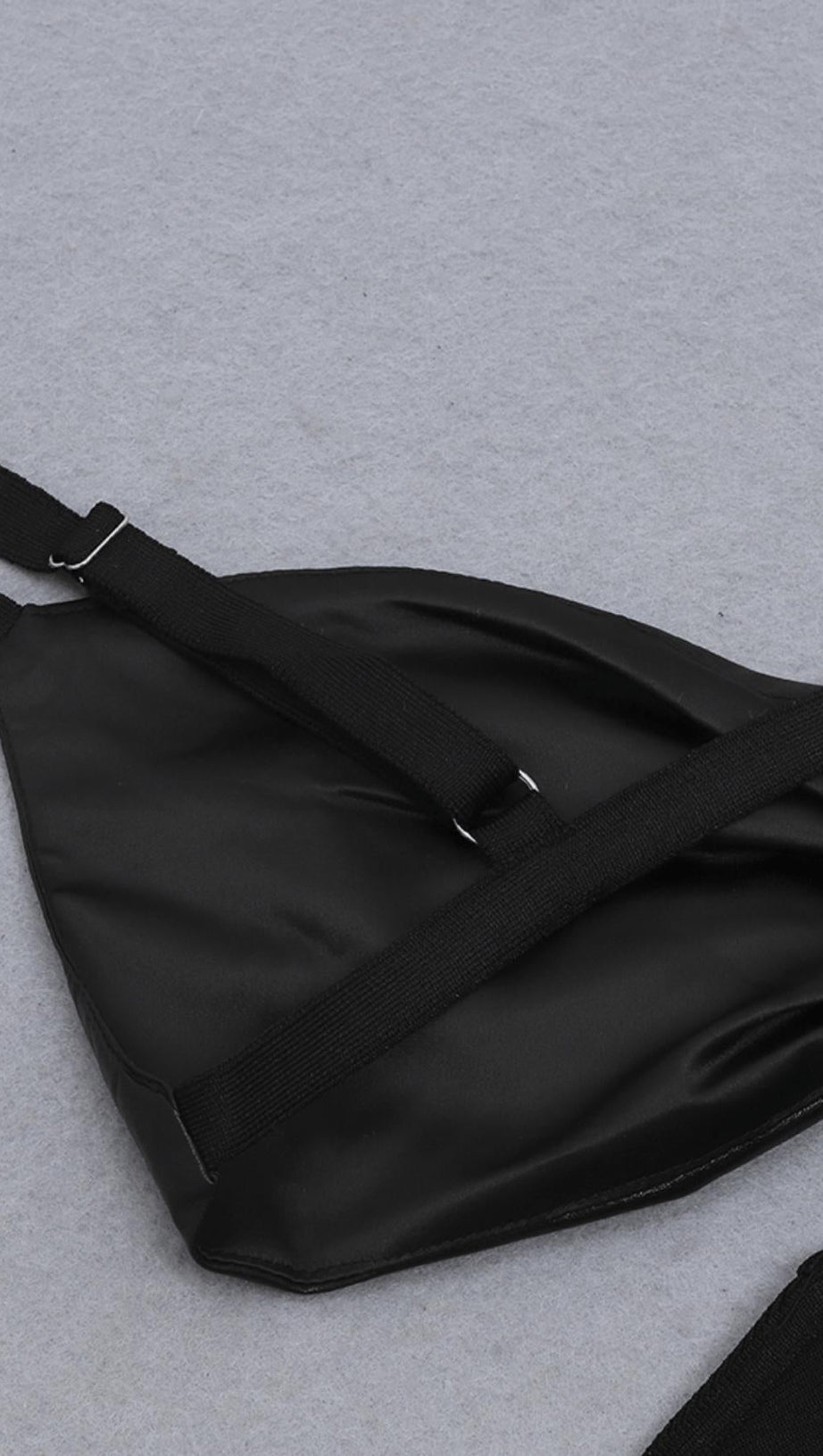 SLIM BANDAGE DRESS WITH LEATHER SUSPENDERS (HALLOWEEN LIMITED)