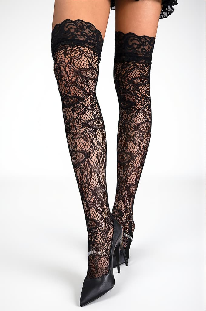 Raniyah Lace Thigh Socks