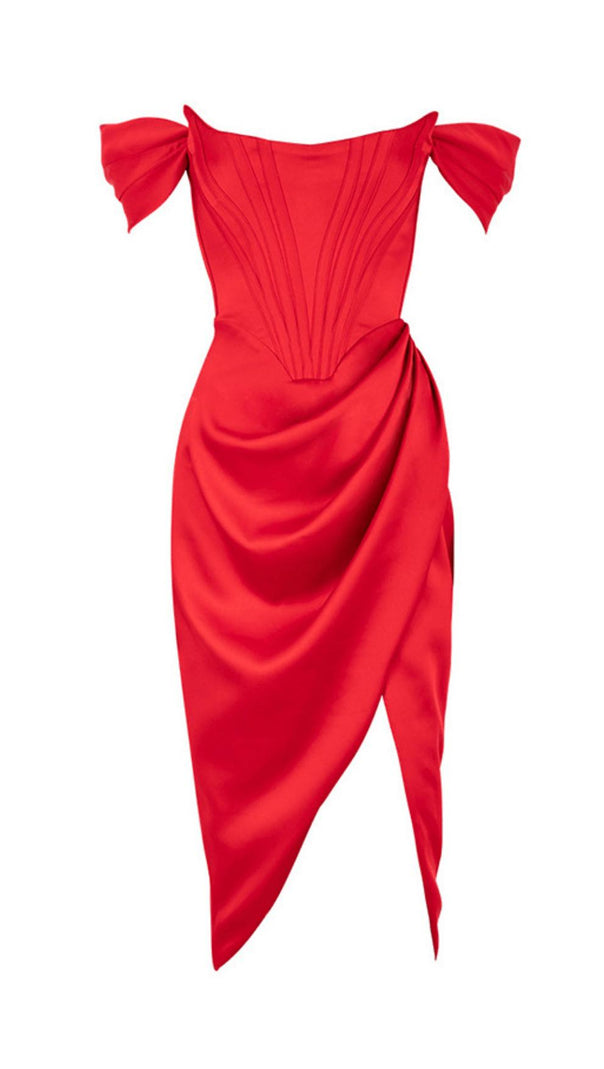 AIIZIE HIGH WAIST SIDE SLIT SLIM-FIT GOWN - product image