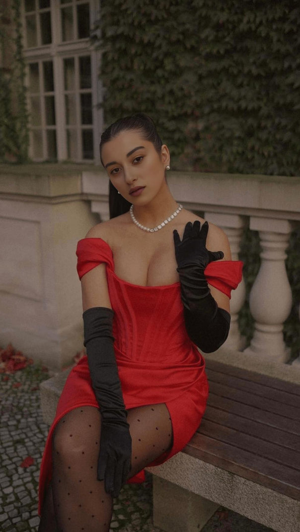 AIIZIE HIGH WAIST SIDE SLIT SLIM-FIT GOWN - product image