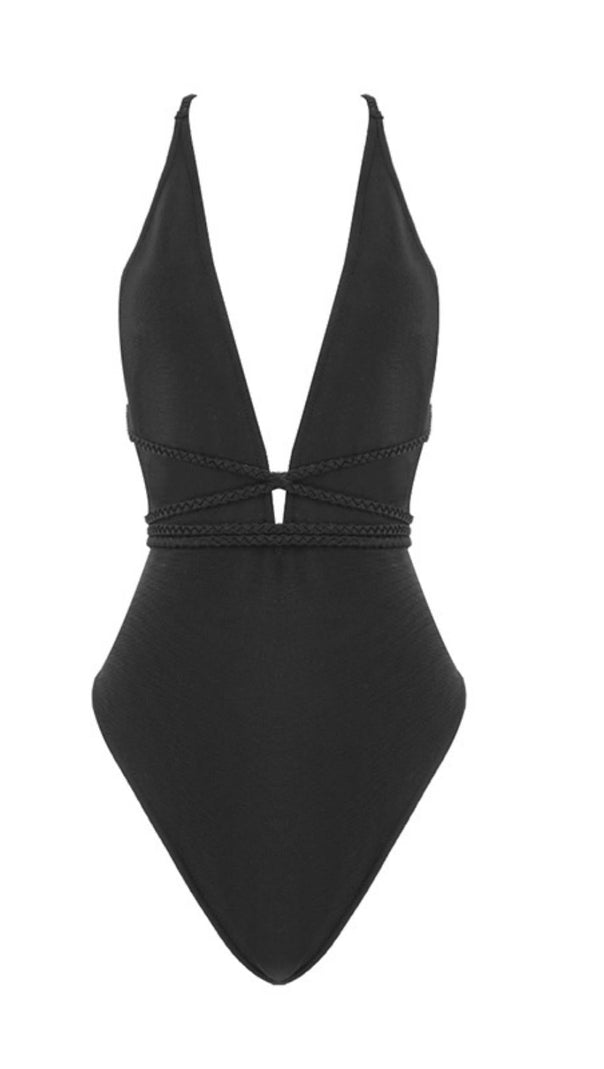 Slip-Top mit tiefem V-Ausschnitt