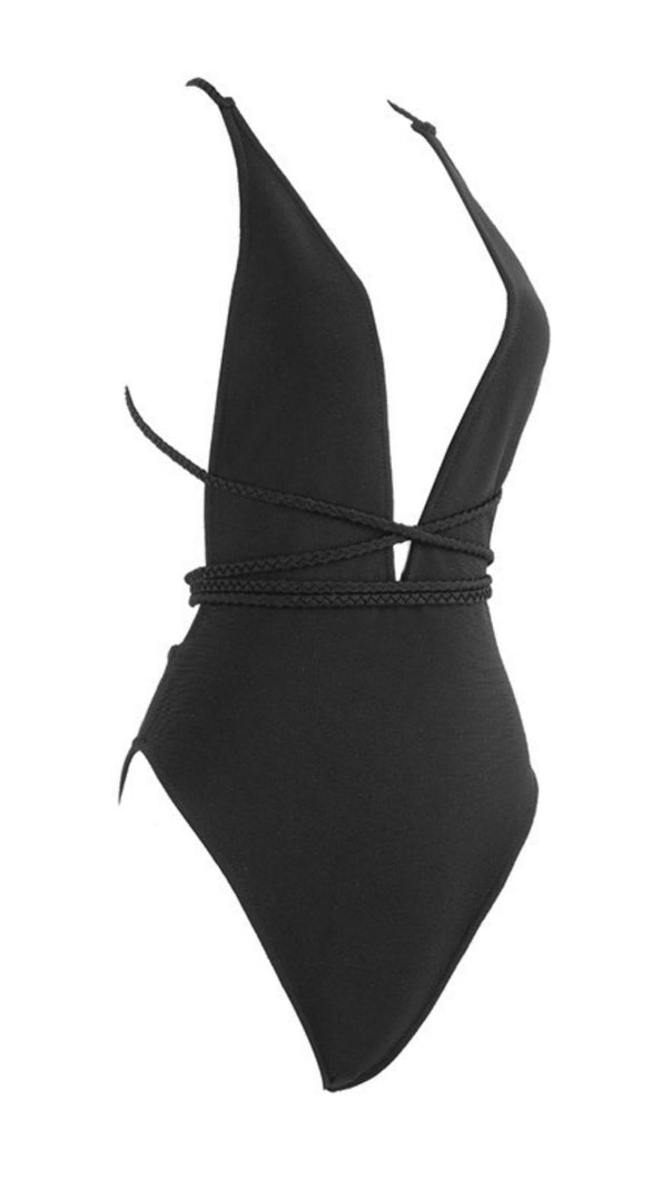 Slip-Top mit tiefem V-Ausschnitt