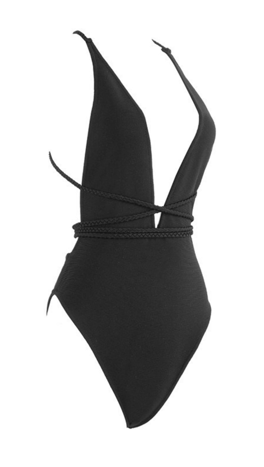 TOP SLIP CON SCOLLO A V PROFONDO