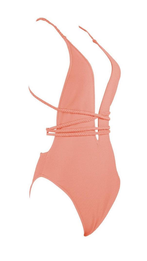 Slip-Top mit tiefem V-Ausschnitt