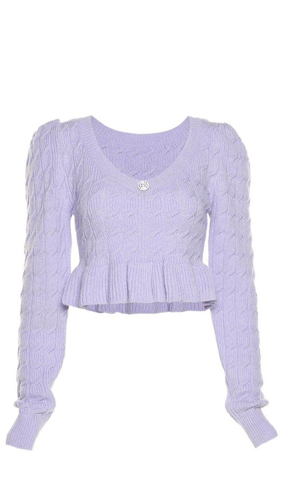 MAGLIONE CORTO IN MAGLIA SCOLLATA