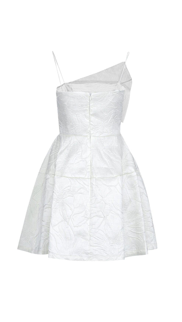 AIIZIE STRAPY HEM MINI DRESS IN WHITE - product image