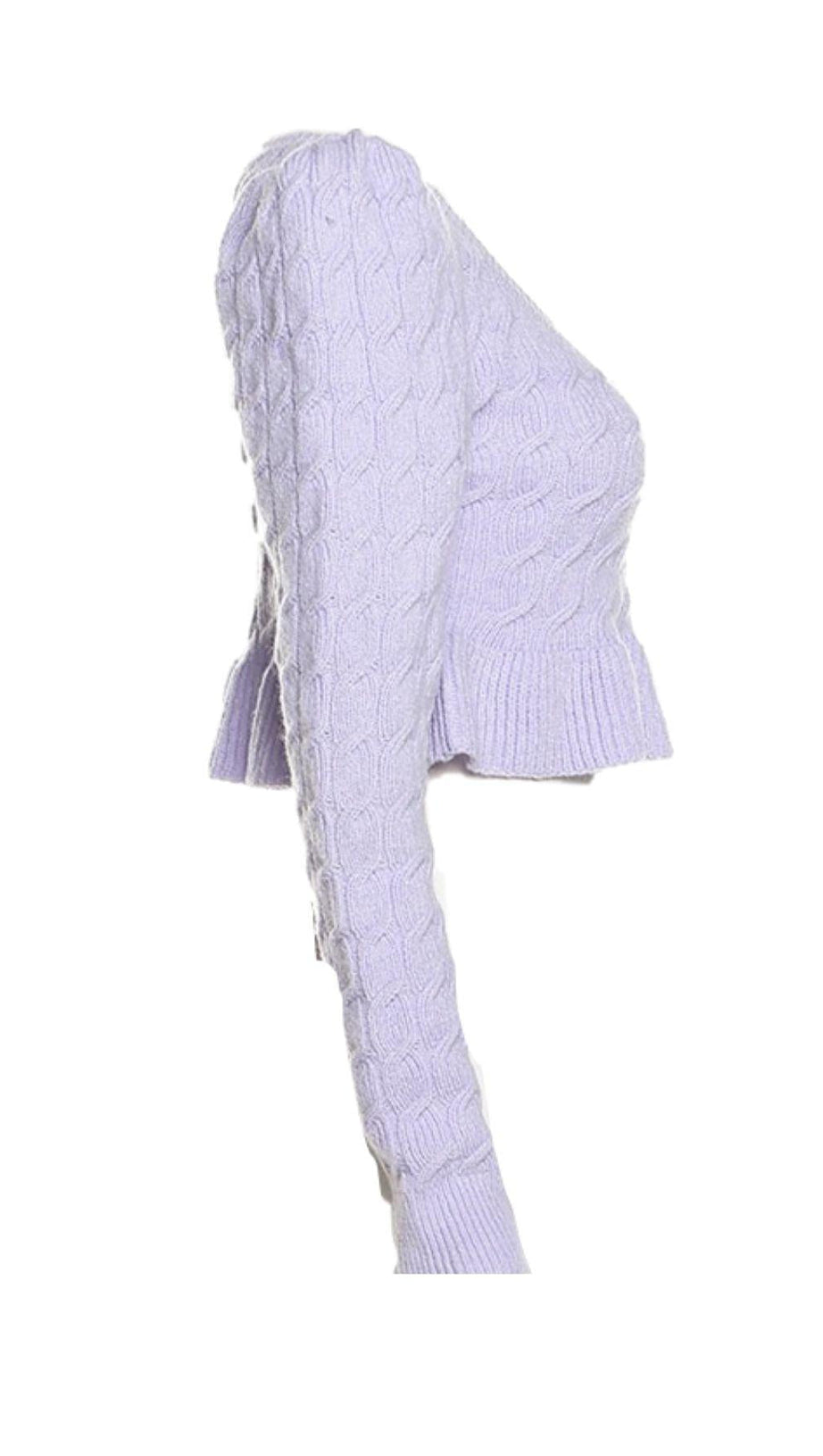 MAGLIONE CORTO IN MAGLIA SCOLLATA