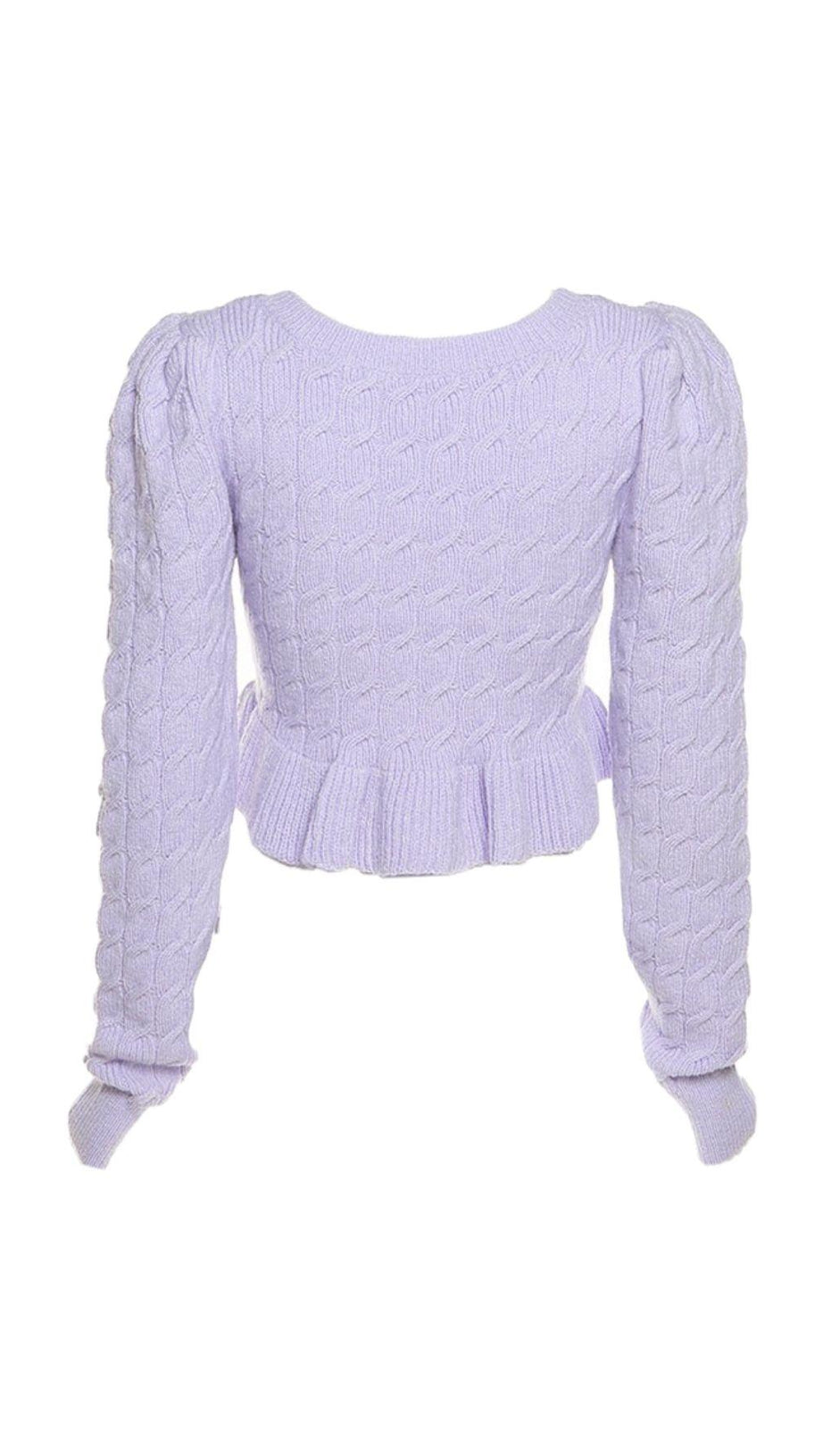 MAGLIONE CORTO IN MAGLIA SCOLLATA