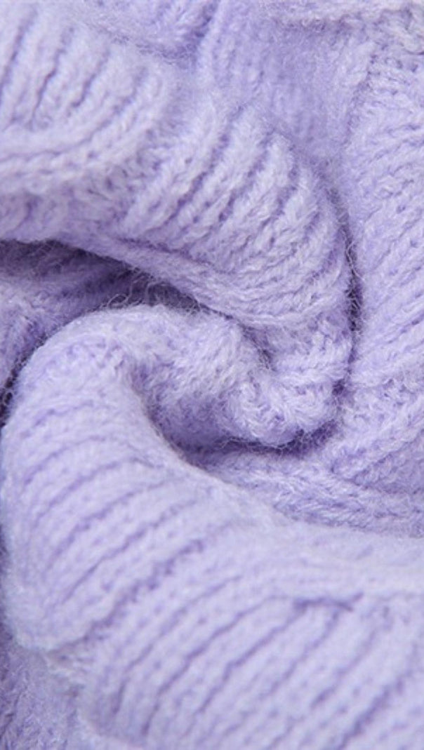 MAGLIONE CORTO IN MAGLIA SCOLLATA