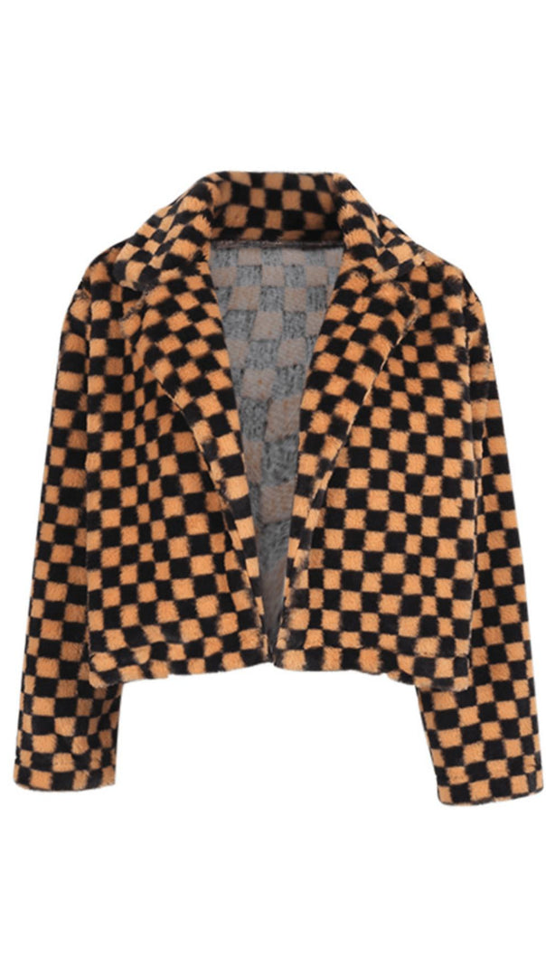 AIIZIE CHECKERBOARD PLAID JACKET. - product image
