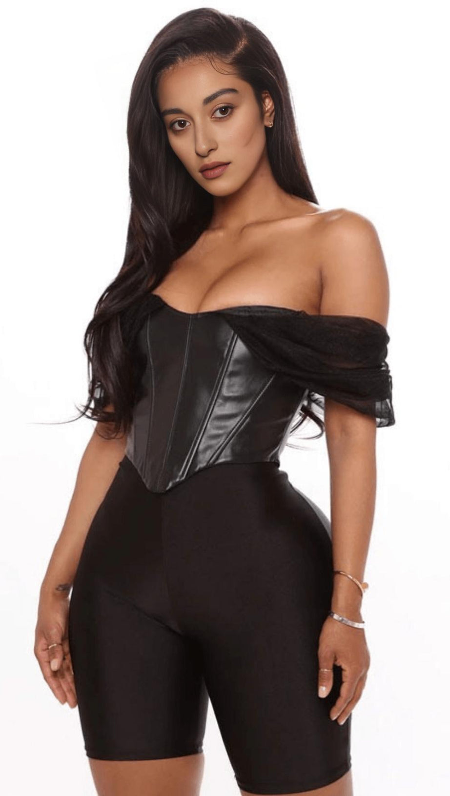 LEATHER SLIM CAMISOLE