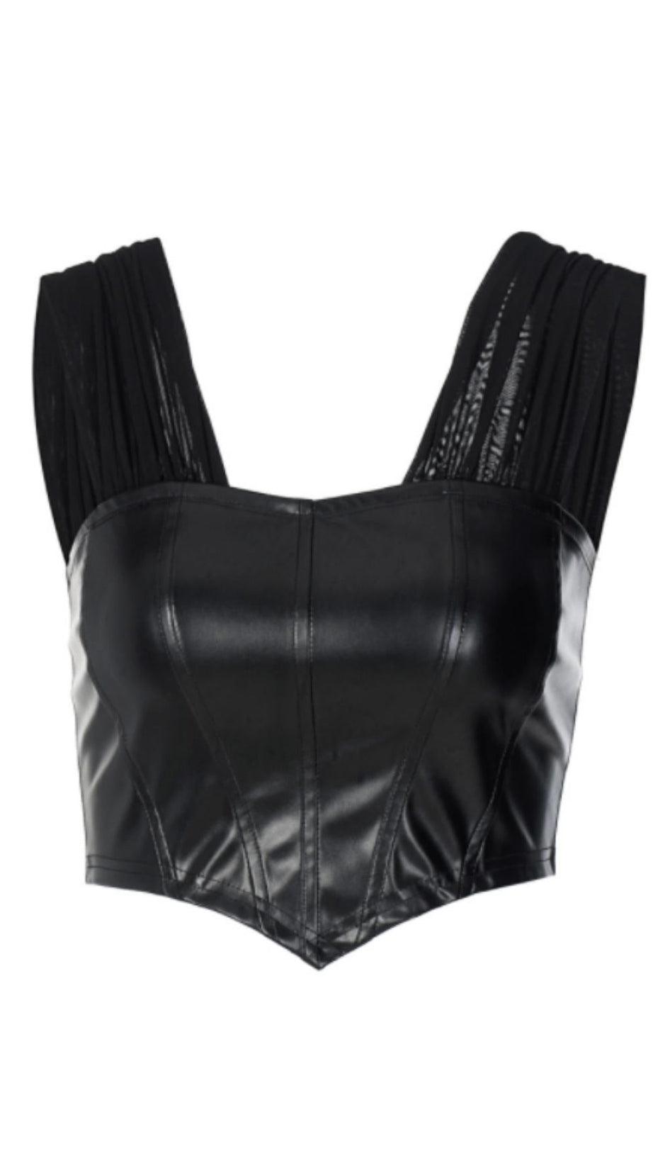 LEATHER SLIM CAMISOLE