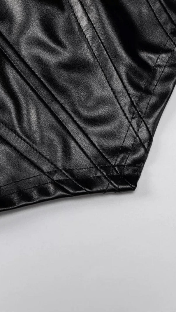 CAMICIA SLIM IN PELLE