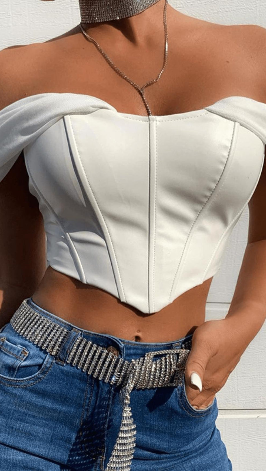 LEATHER SLIM CAMISOLE