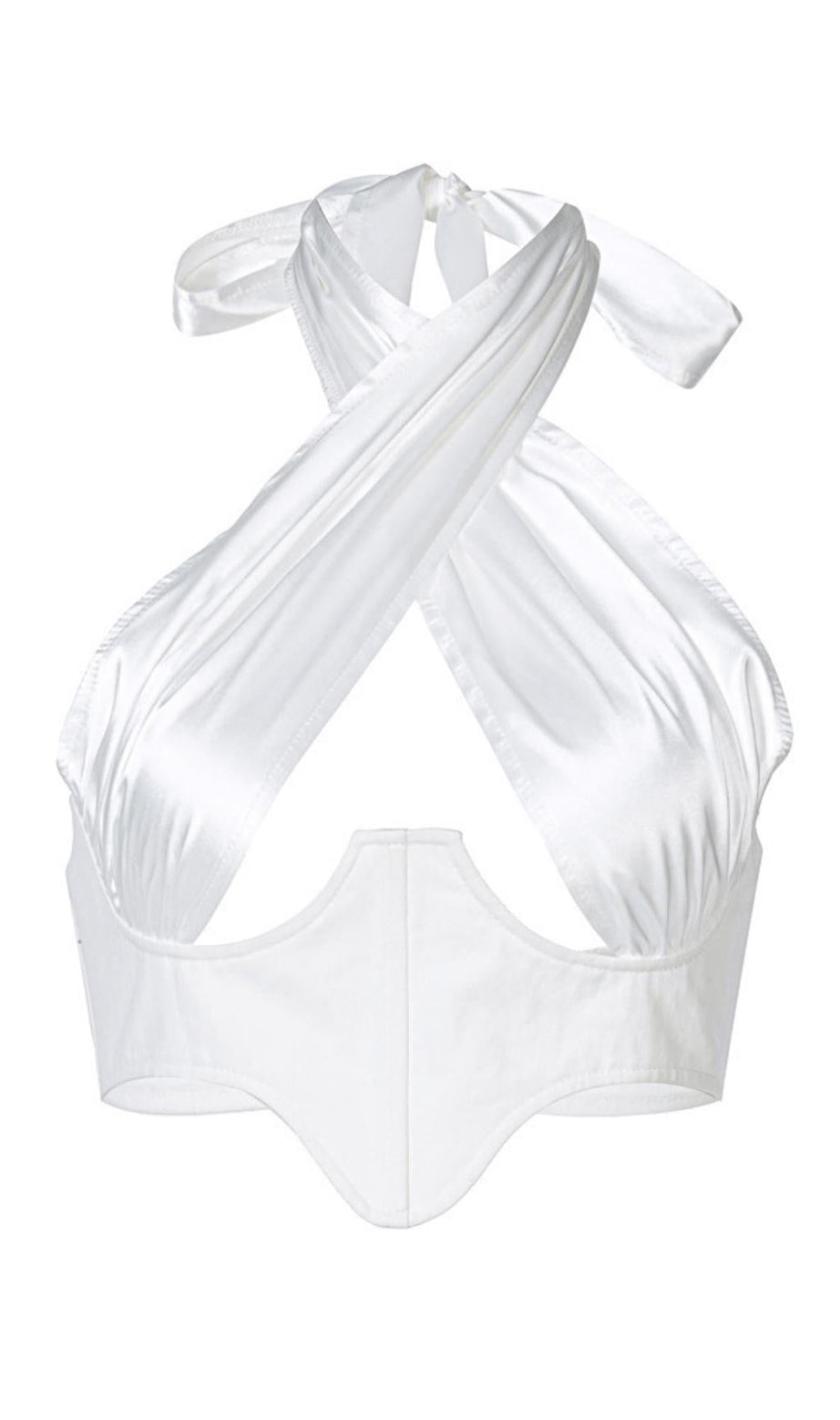 Schmal geschnittenes Camisole mit Ziernähten