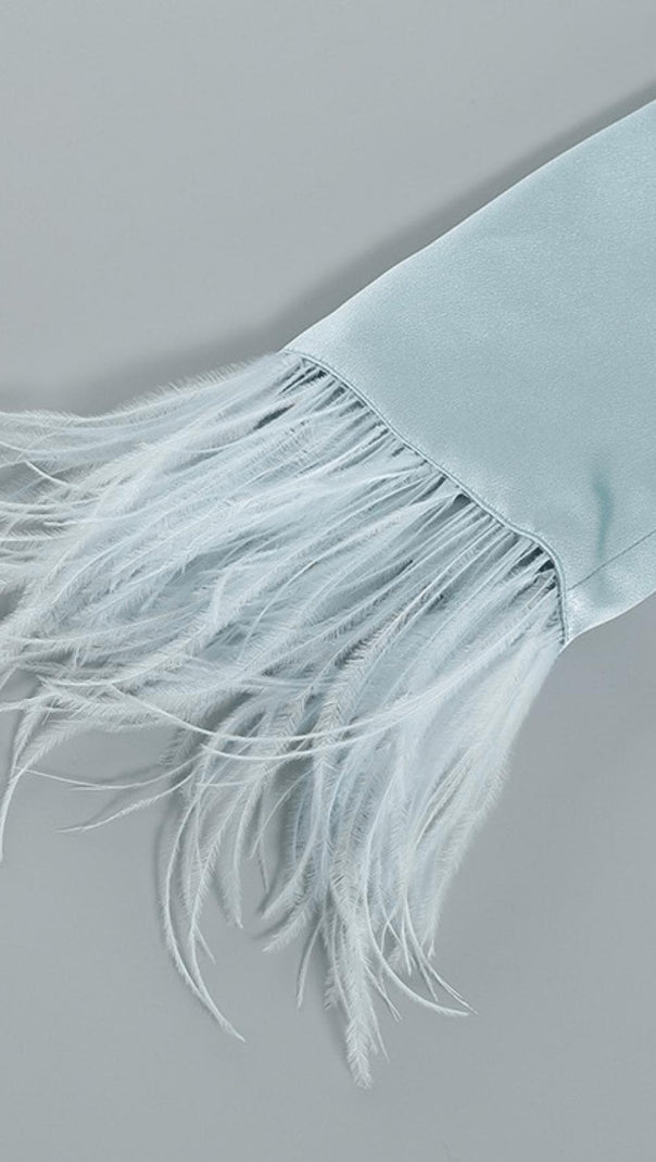 AIIZIE FEATHER SHORT BLUE SUIT - product image