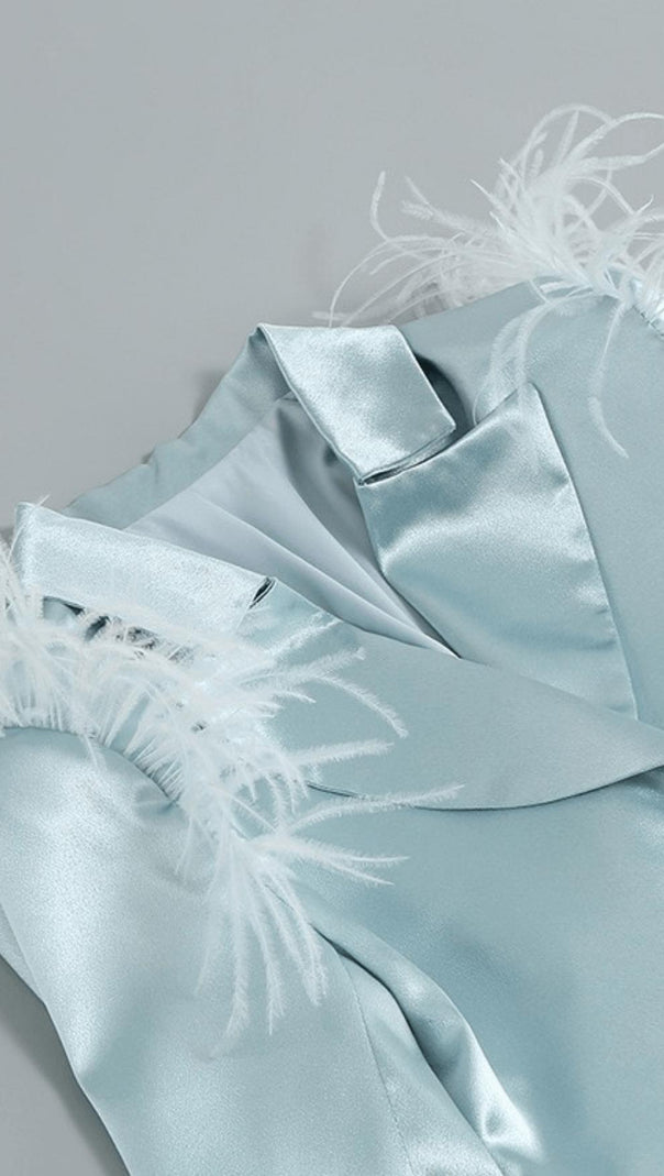 AIIZIE FEATHER SHORT BLUE SUIT - product image