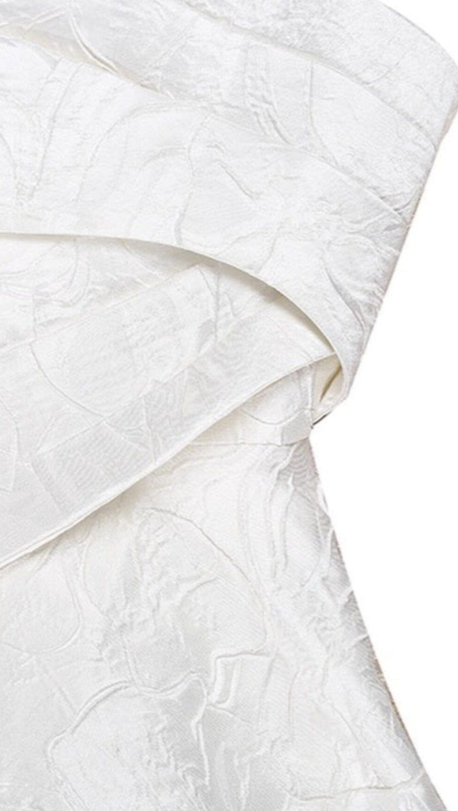 STRAPY HEM MINI DRESS IN WHITE