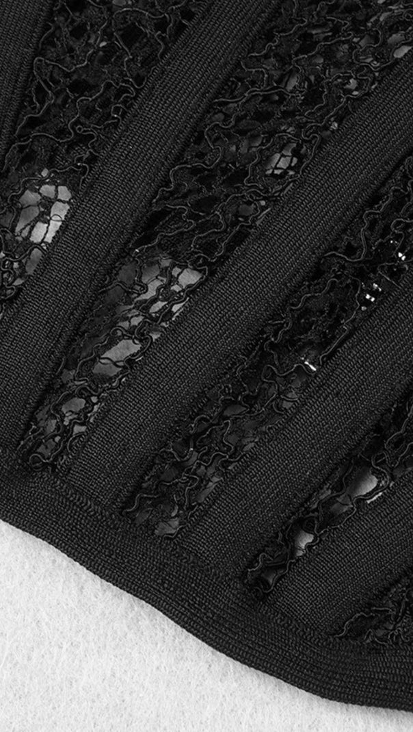 Hollow Lace Mesh Top
