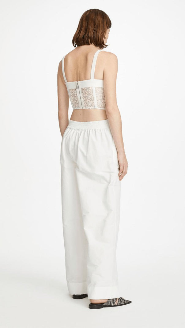 Hollow Lace Mesh Top