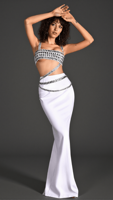 Chelsia Crystal Bandage 2-teiliges Set