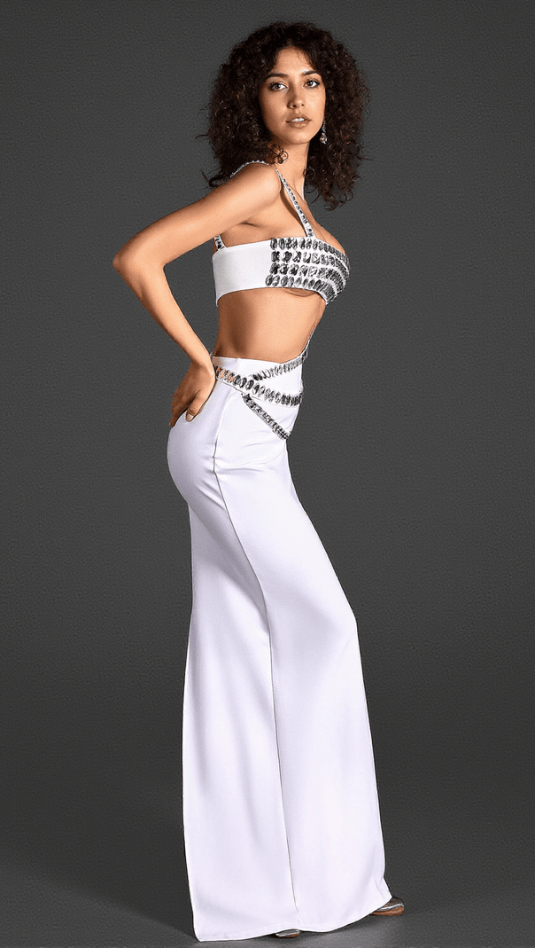 AIIZIE CHELSIA CRYSTAL BANDAGE 2 PIECE SET - product image
