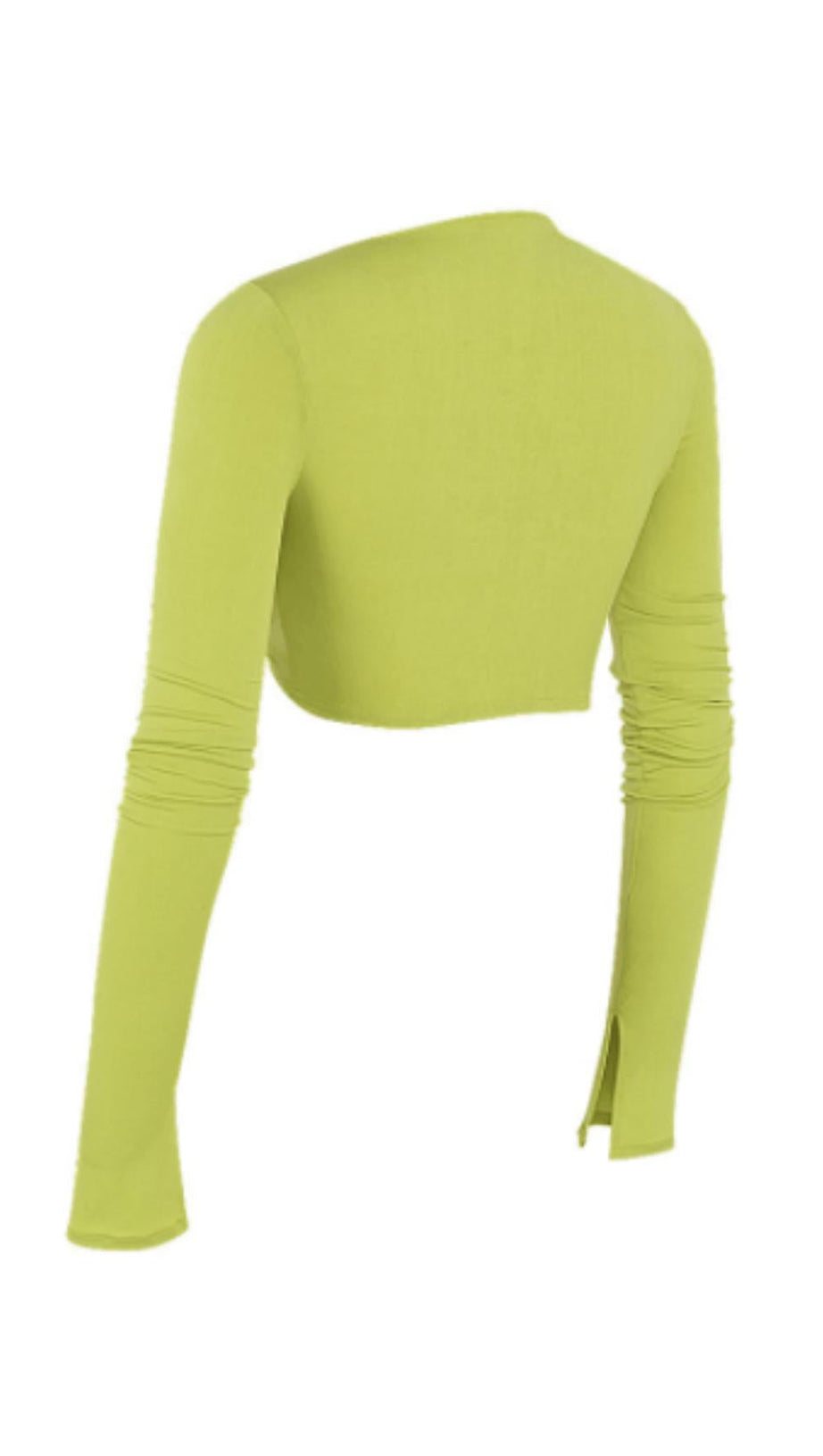 HOLLOW NAVEL PLEATED TOP