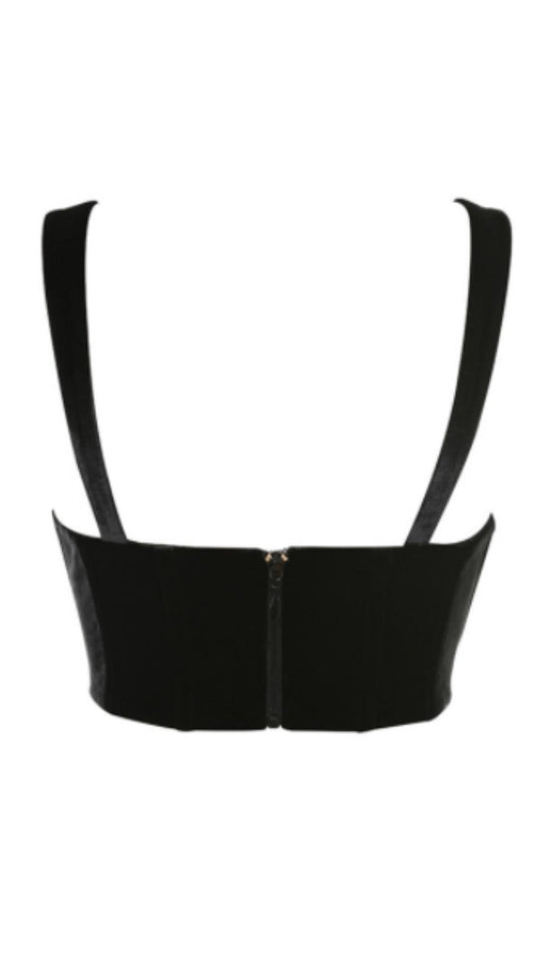 AIIZIE GOLD VELVET SLING TOP - product image