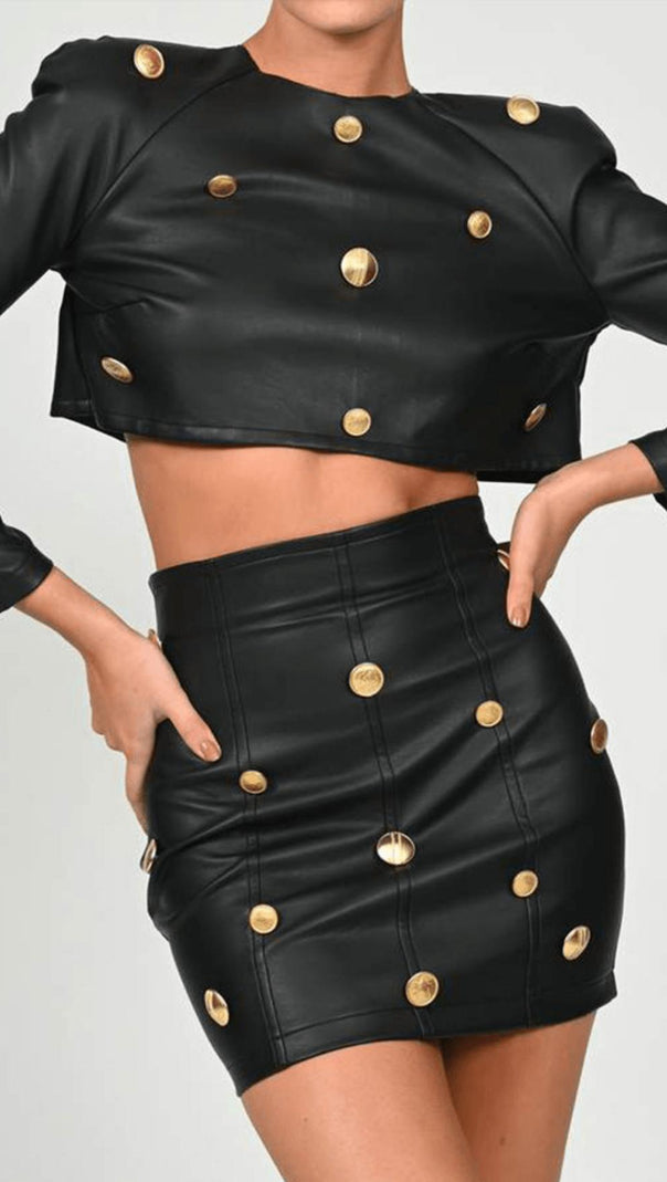 AIIZIE NAVEL LEISURE LEATHER SUIT - product image