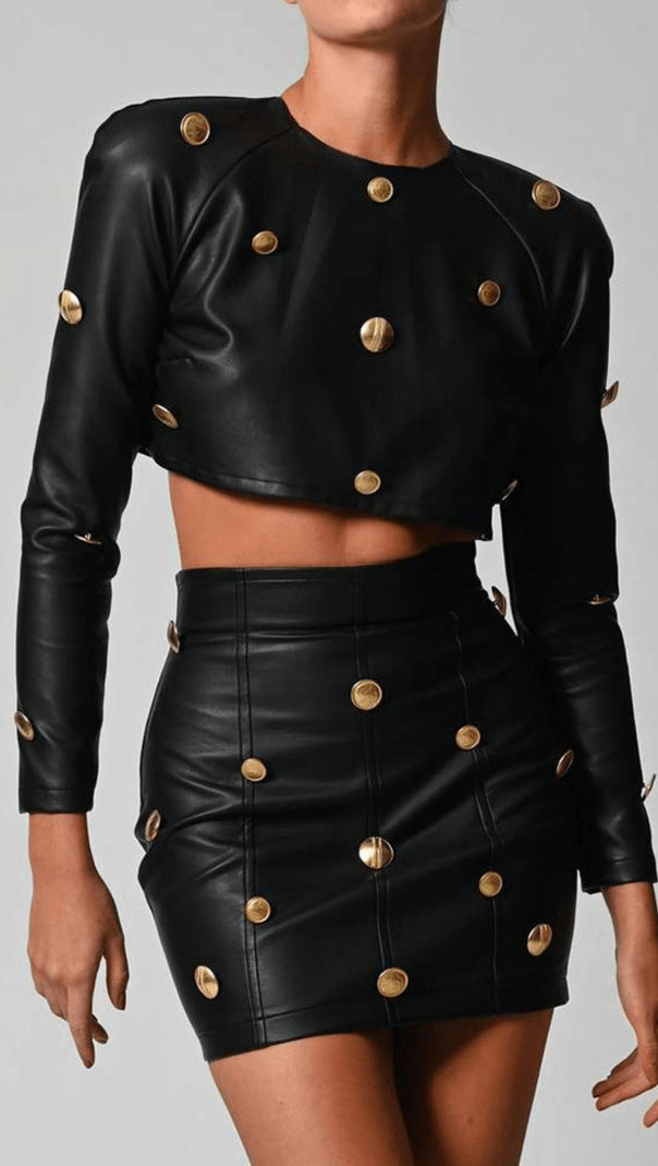 AIIZIE NAVEL LEISURE LEATHER SUIT - product image