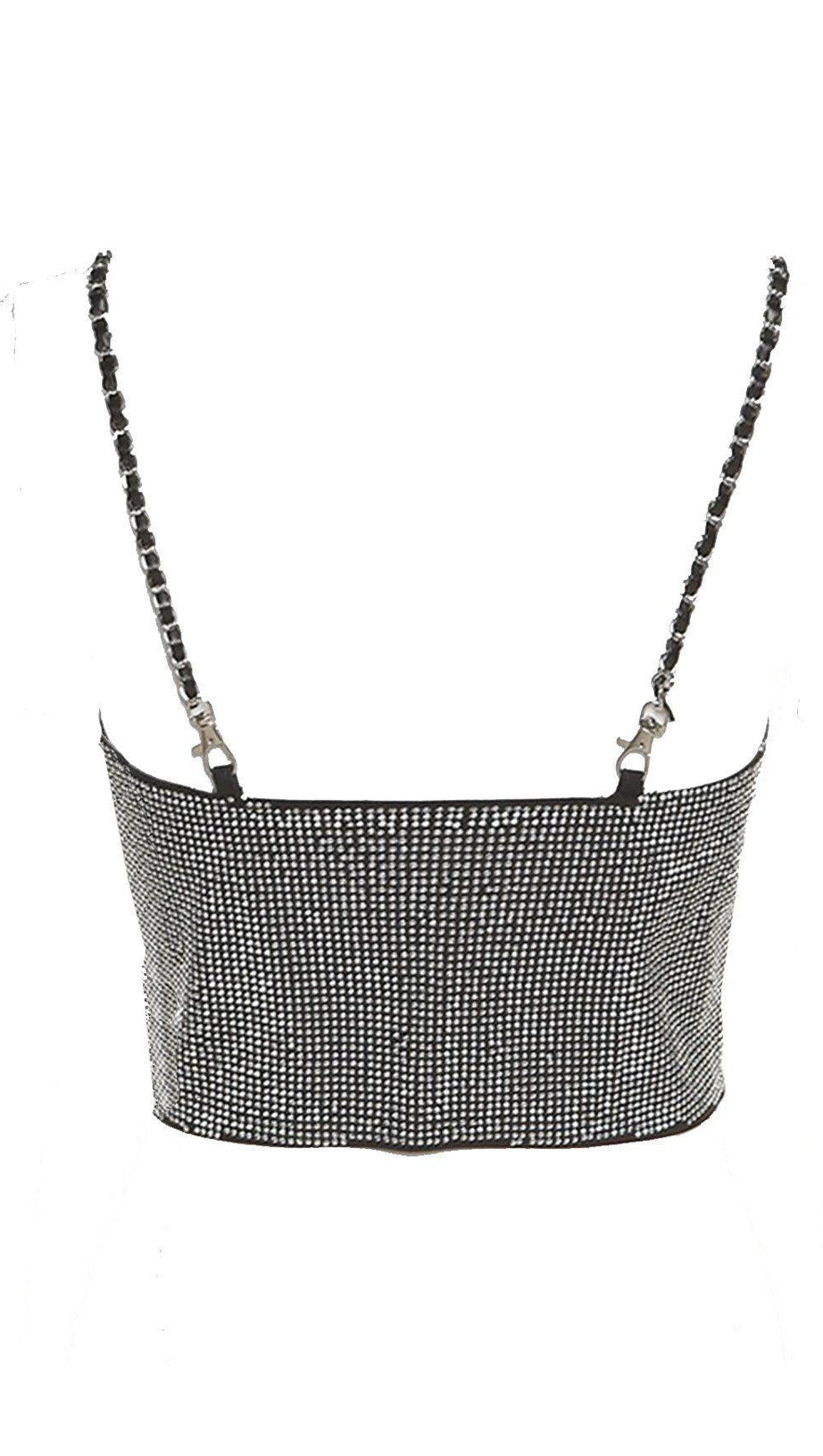 IRON CHAIN SLING HOT DRILL CORSET VEST