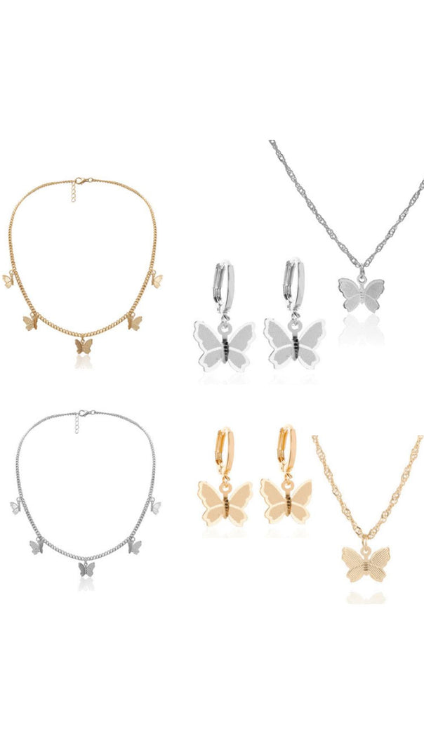 AIIZIE METAL BUTTERFLY TASSEL PENDANT - product image