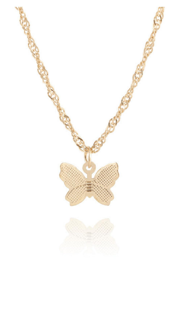 AIIZIE METAL BUTTERFLY TASSEL PENDANT - product image