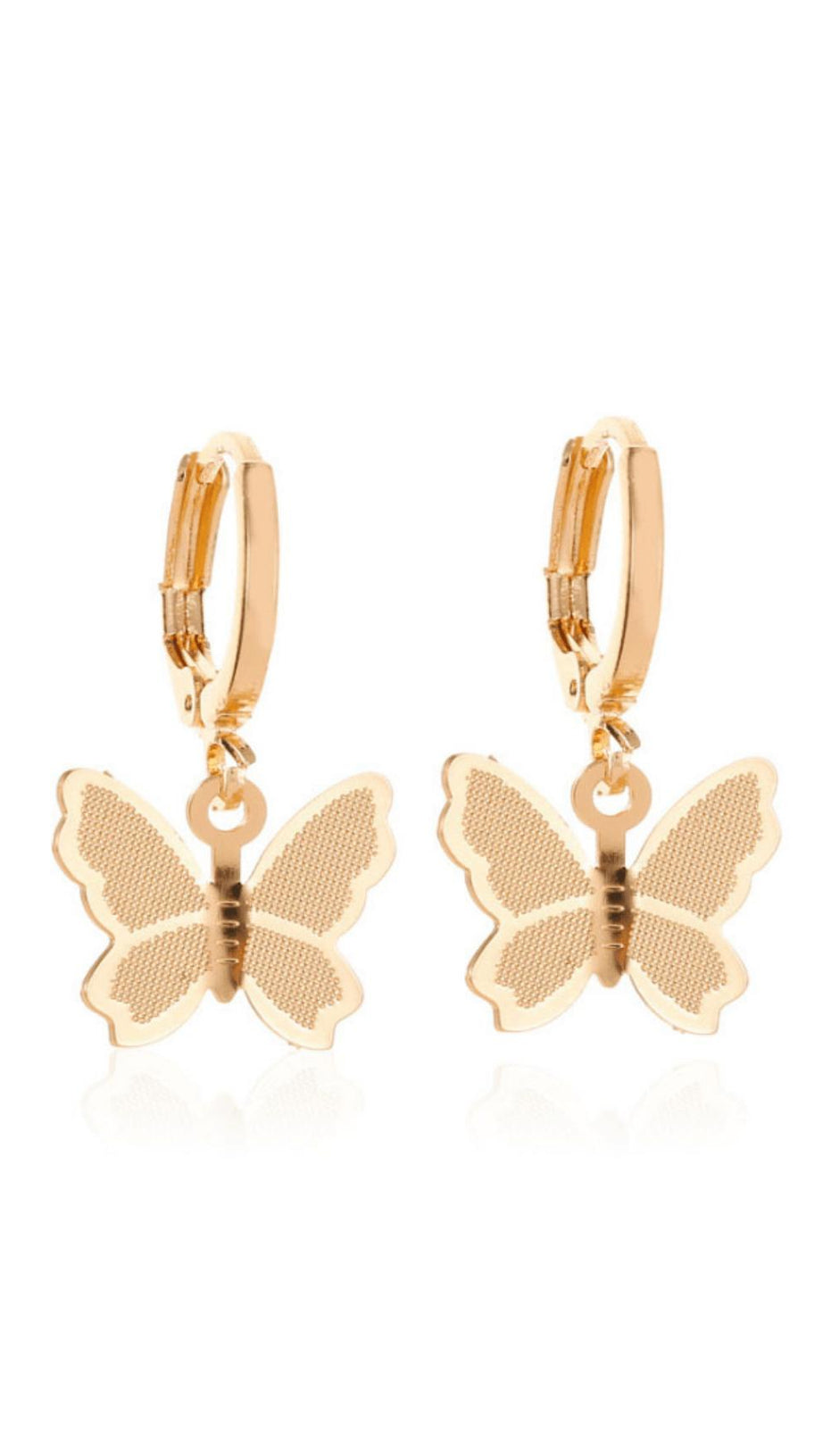 METAL BUTTERFLY TASSEL PENDANT