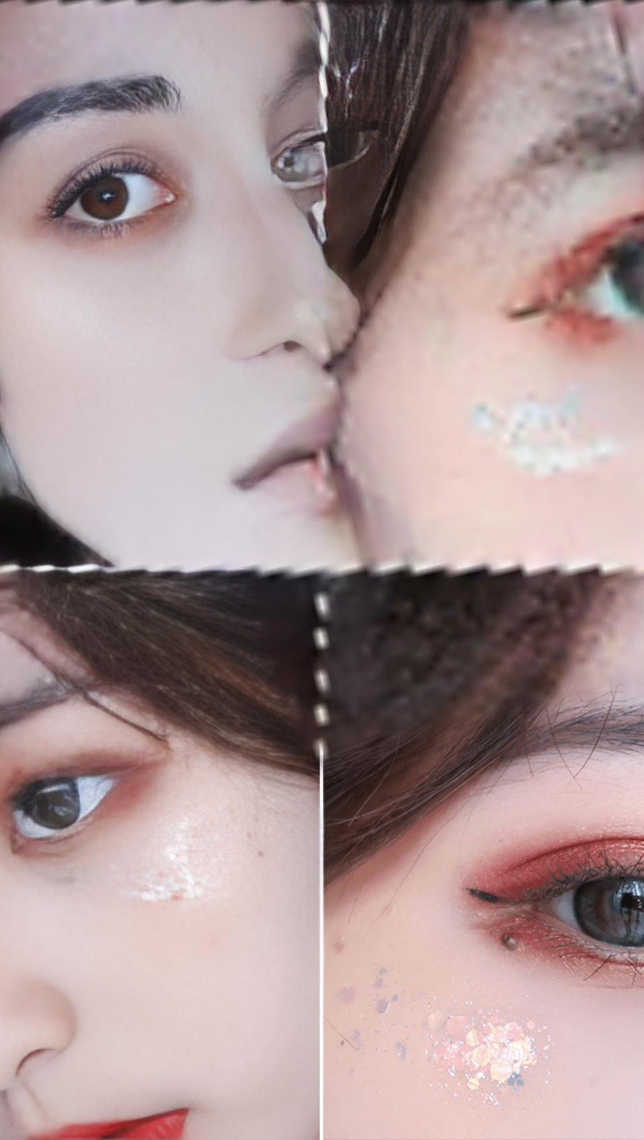 GLITTER GLITTER FOR GEL EYE MAKEUP.
