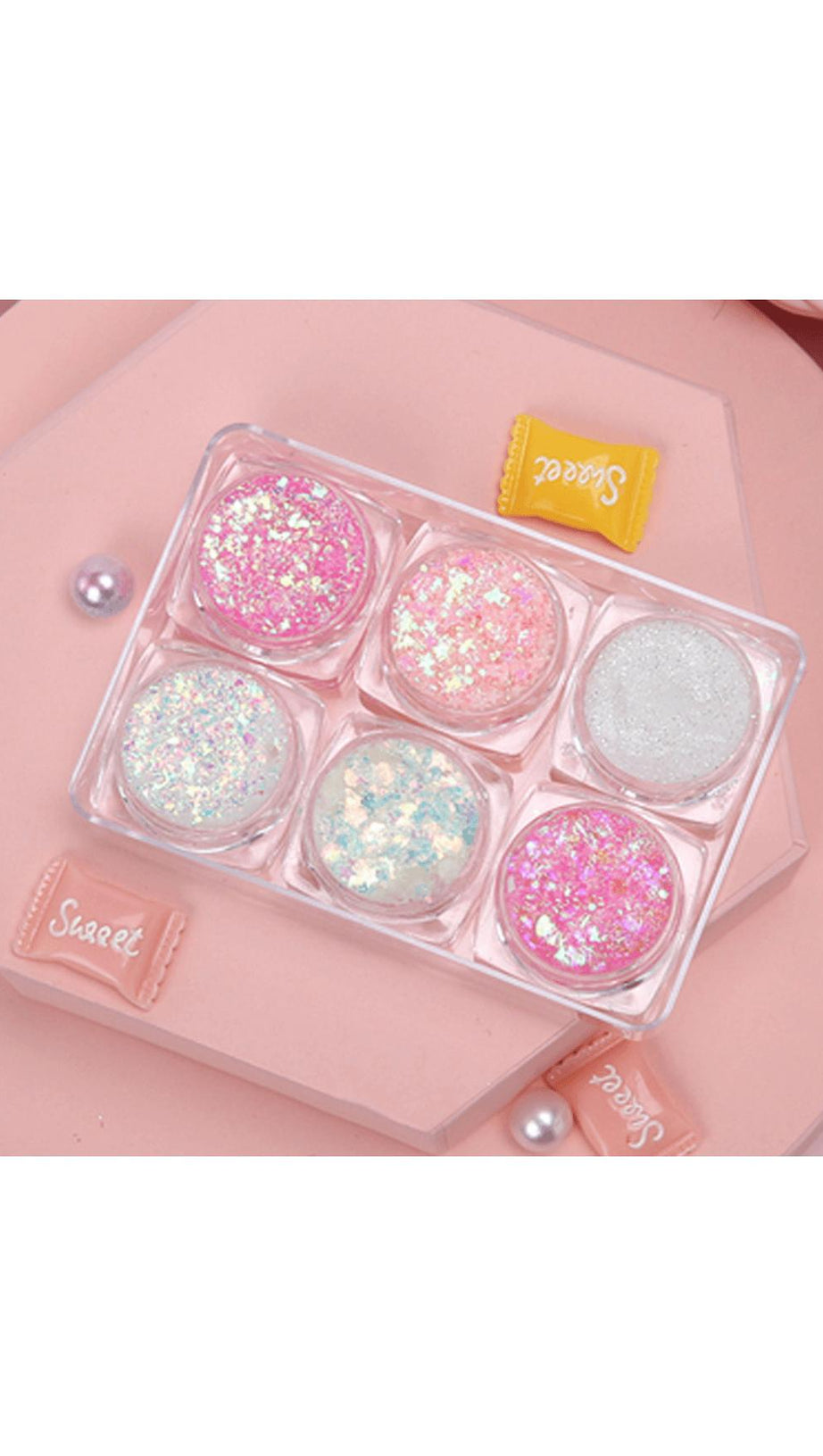 GLITTER GLITTER FOR GEL EYE MAKEUP.