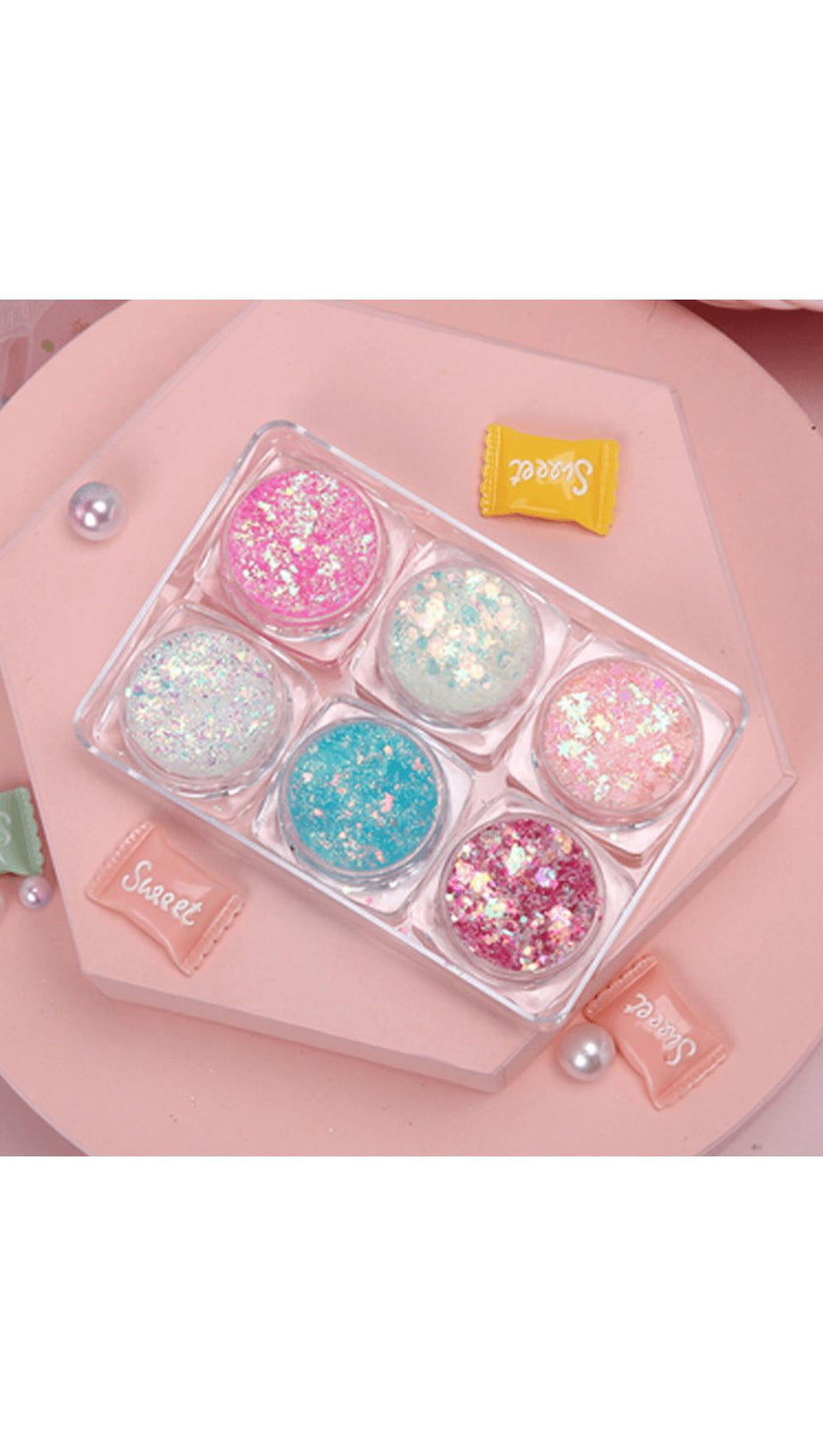 GLITTER GLITTER FOR GEL EYE MAKEUP.