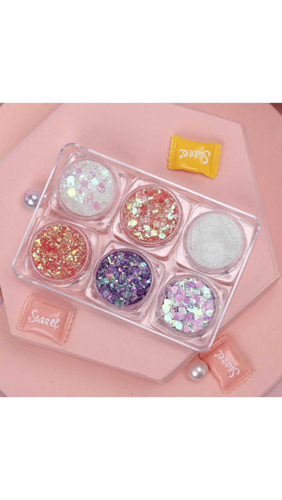 GLITTER GLITTER FOR GEL EYE MAKEUP.