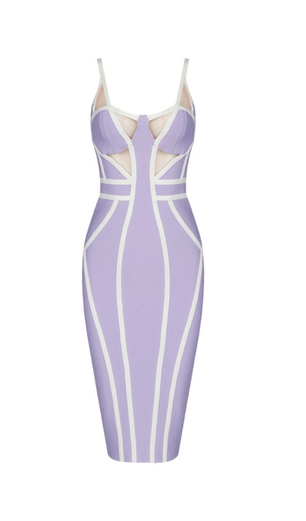 STRIPED KNITTED DRESS