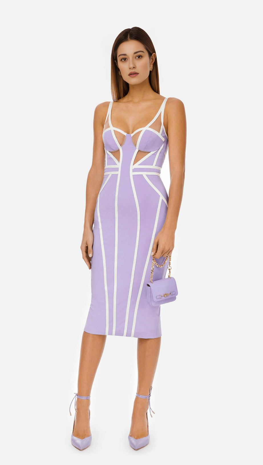 STRIPED KNITTED DRESS