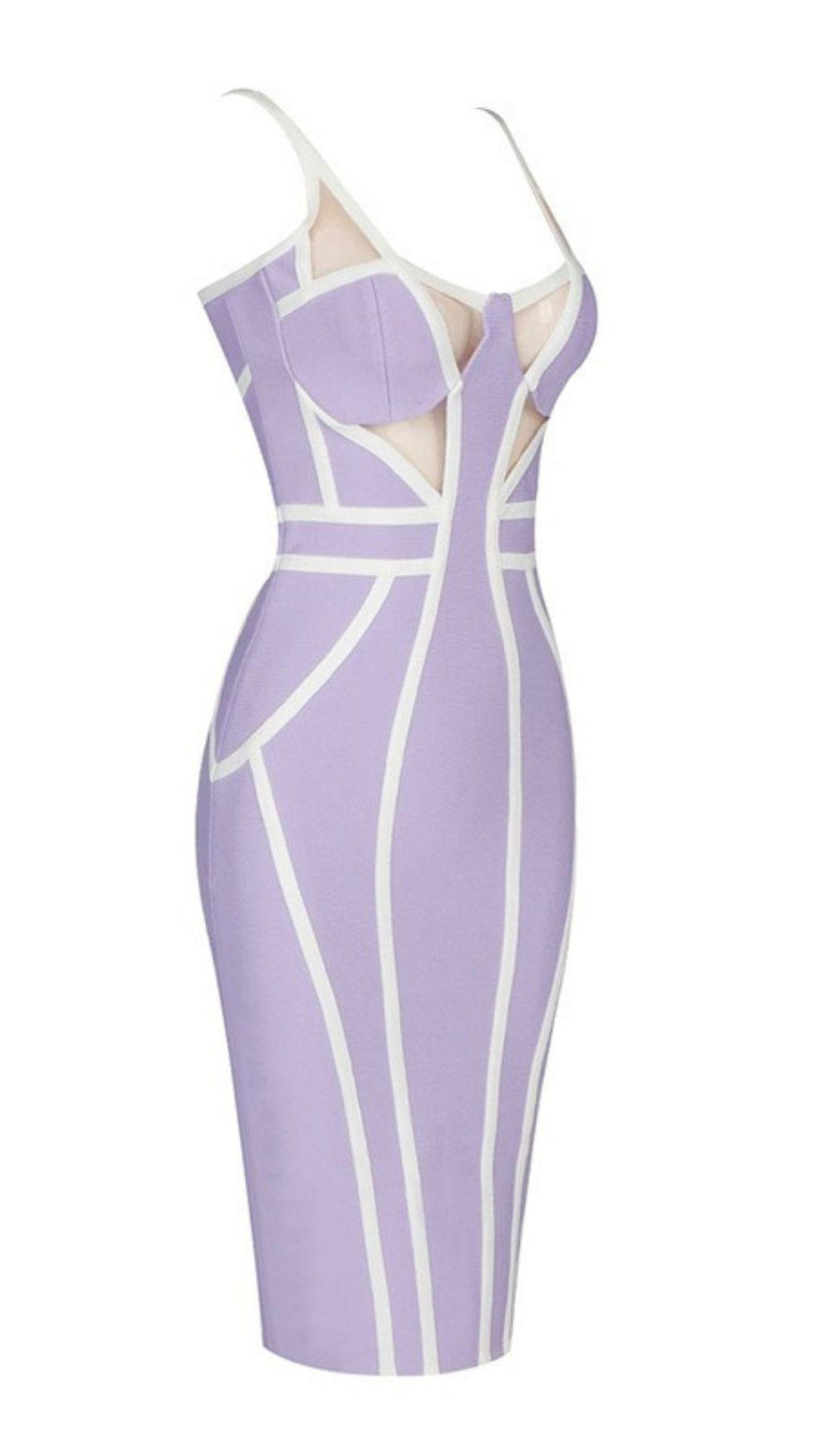 STRIPED KNITTED DRESS