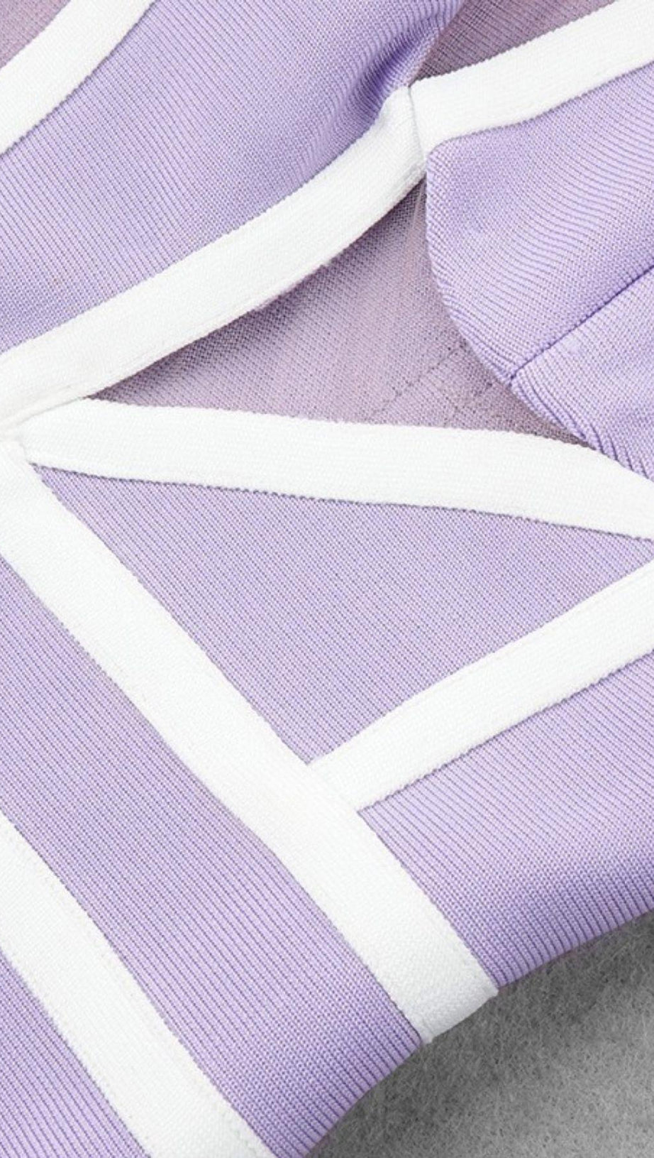 STRIPED KNITTED DRESS