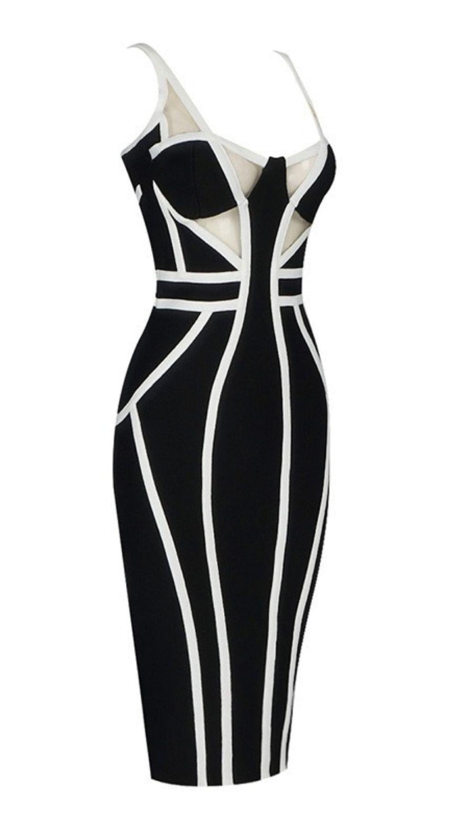 STRIPED KNITTED DRESS