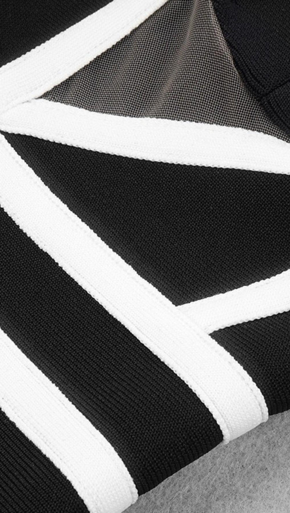 STRIPED KNITTED DRESS