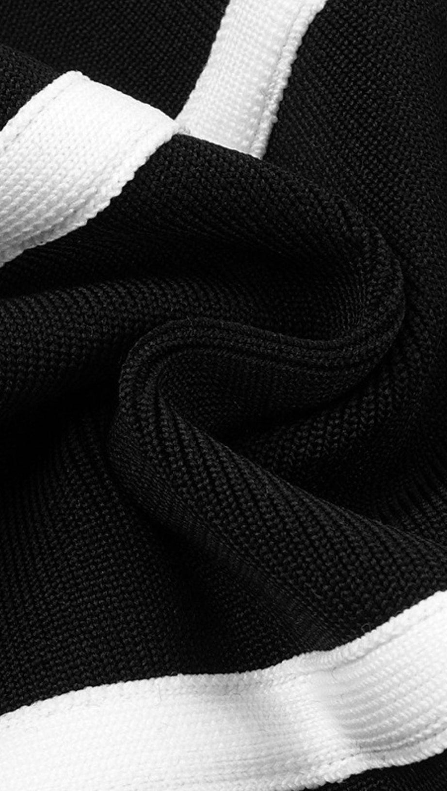 STRIPED KNITTED DRESS