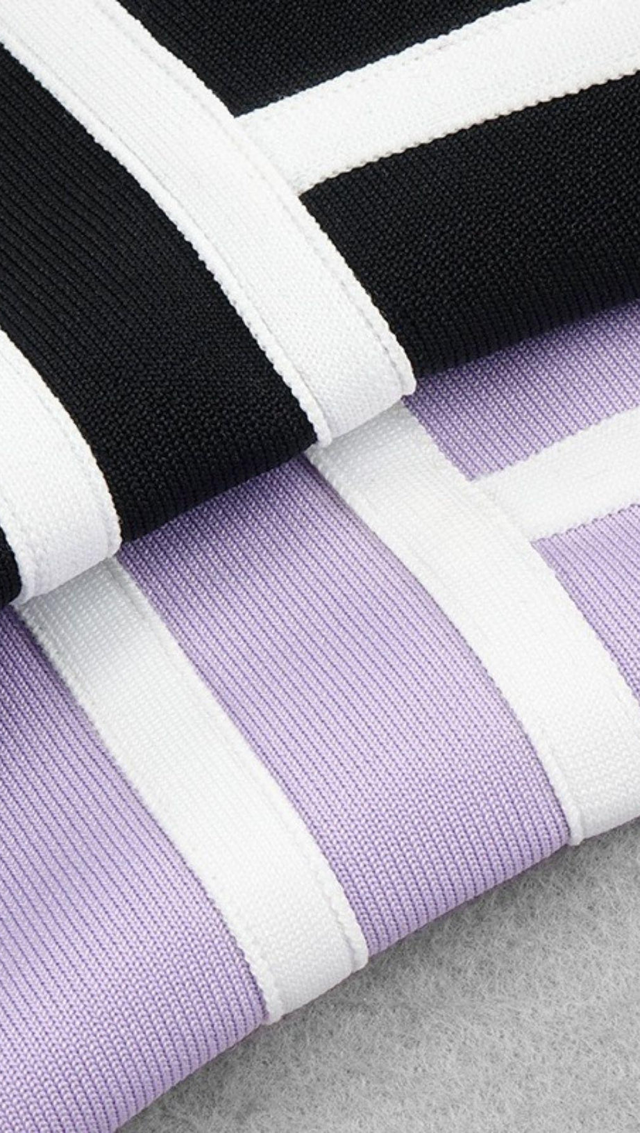 STRIPED KNITTED DRESS