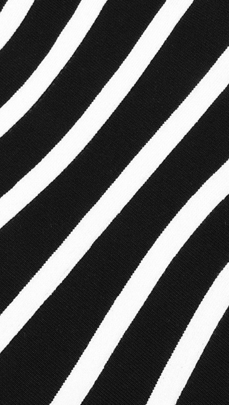 ZEBRA BLACK STRAPLESS FRENCH DRESS